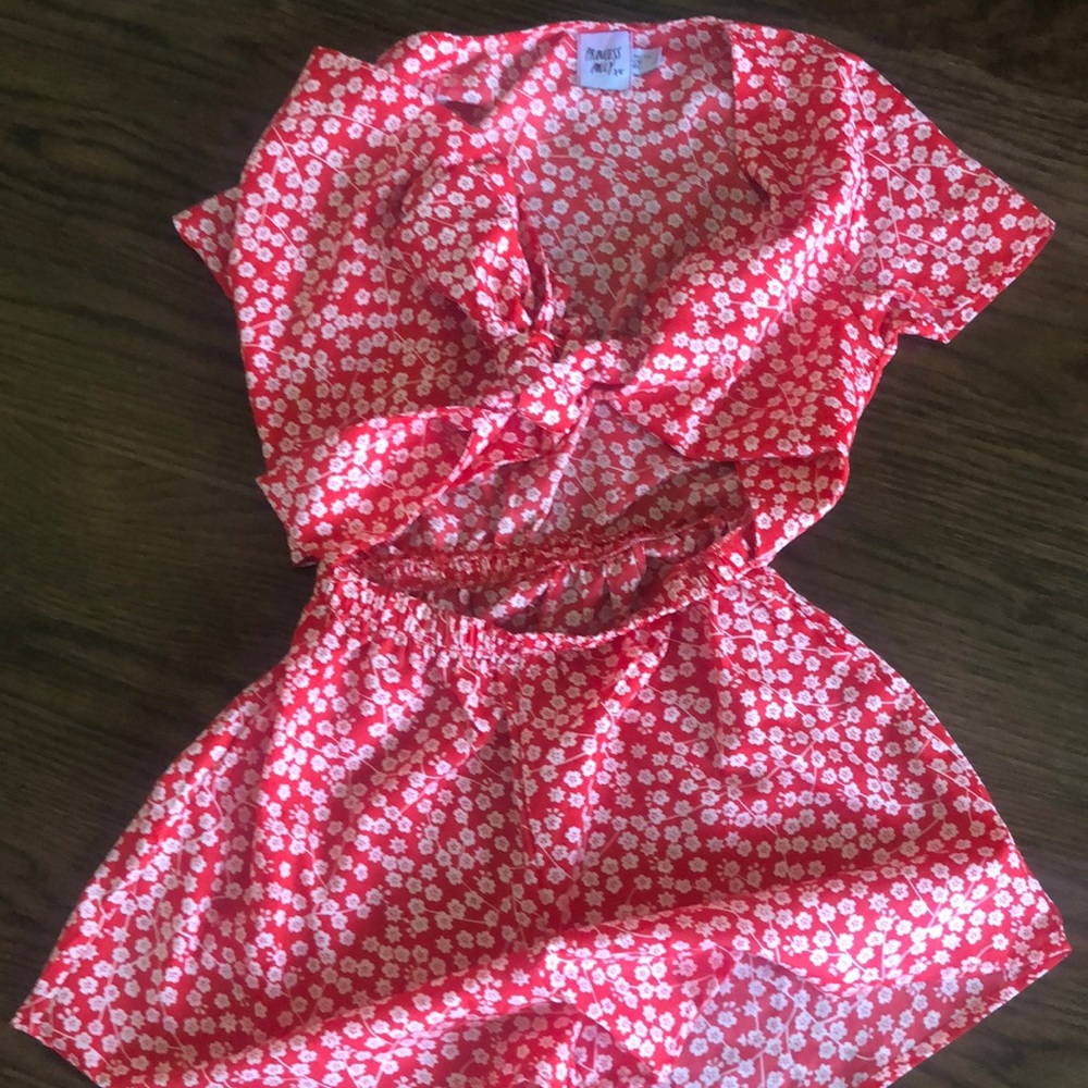 Princess Polly front tie romper size 0